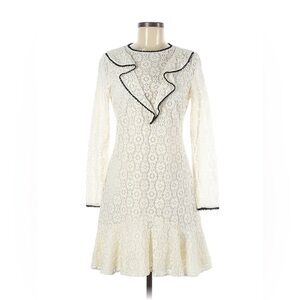 ML Monique Lhuillier Ivory Lace Dress Size 6